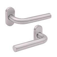 Ручки на розетте SHERLOCK SH 3001 нержавеющая сталь матовая